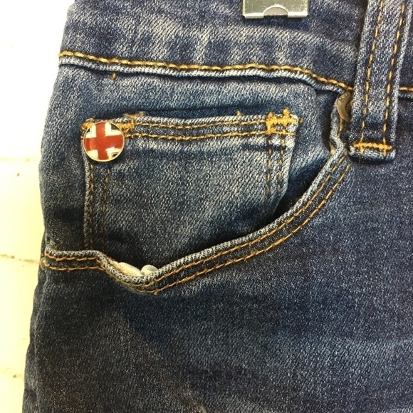 Hudson Denim Shorts 16 Cut-off Raw Hem Factory Distressed Designer Vacation - Picture 3 of 7